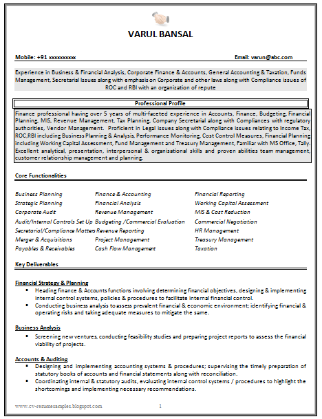 Resume type lack of experience